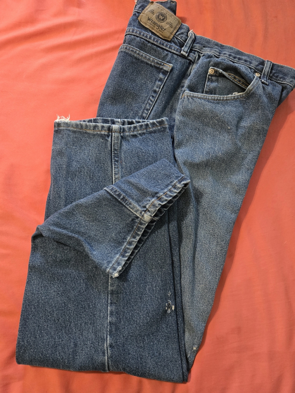 Wrangler Men’s Dark Blue Relaxed Fit Jeans